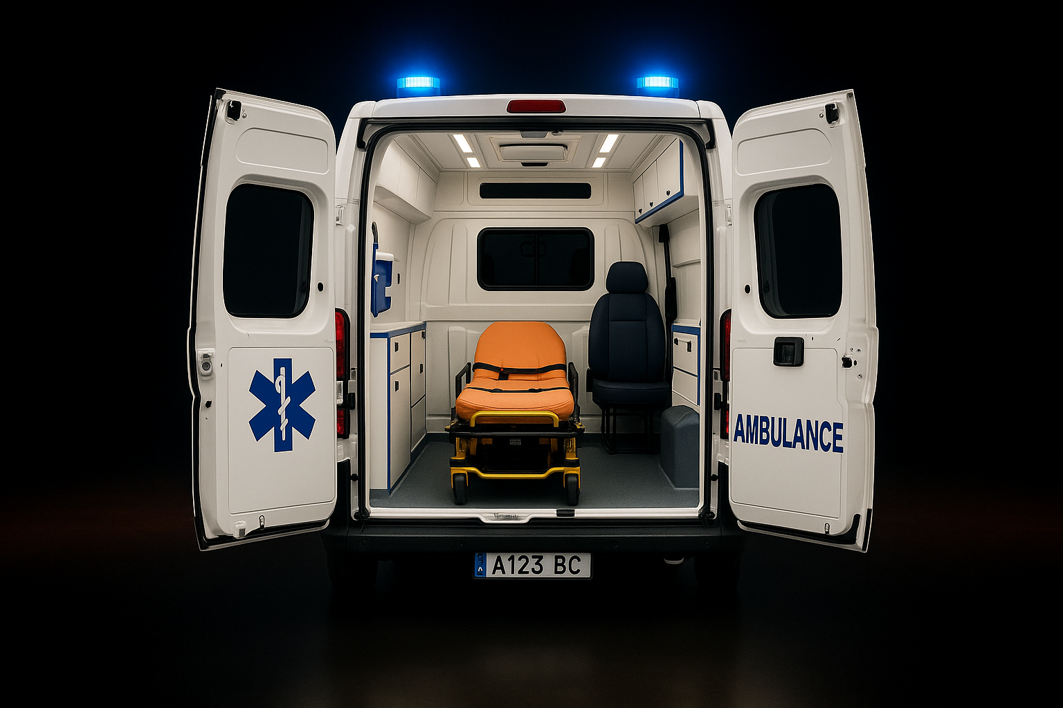 Ambulance - portes ouvertes